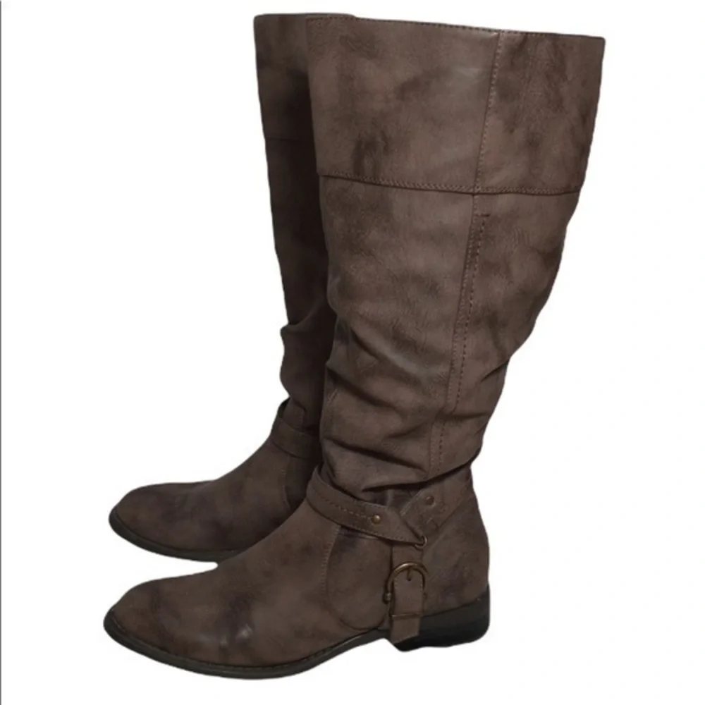 White Mountain Lefty Dress Boots Brown SZ.8.5 EUC